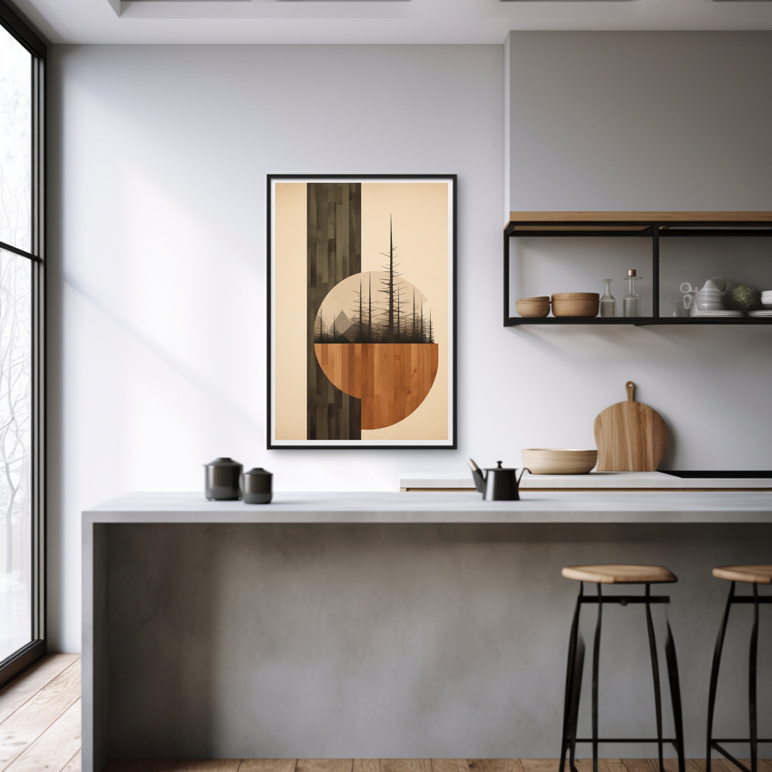 Wood Pattern Japandi Wall Art Wabi Sabi Wall Art Japandi Wall Decor Japandi Print Wabi Sabi Wall ...