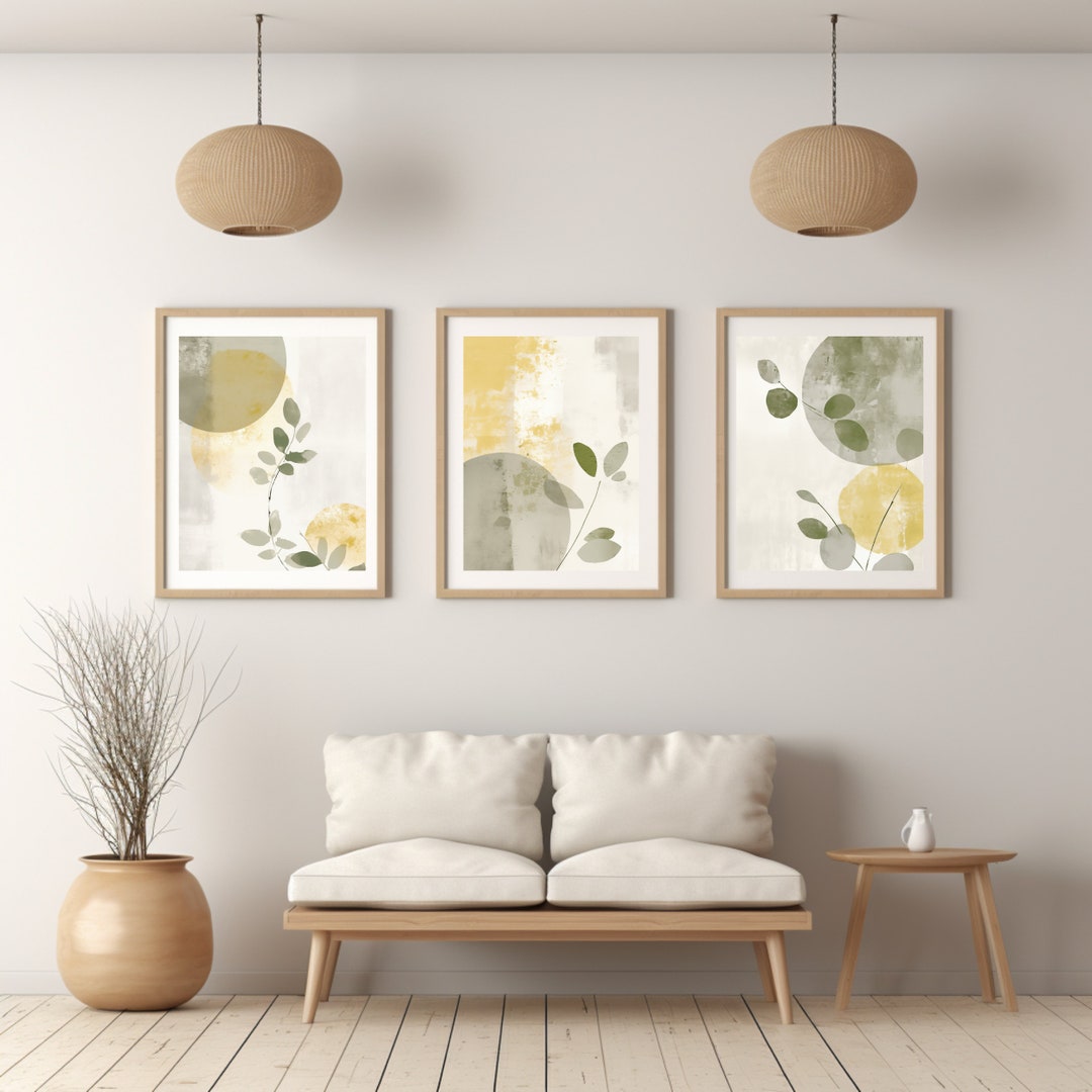Set of 3 Japandi Wall Art Japandi Art Wabi Sabi Wall Art Minimalist ...