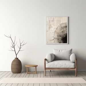 Wood rings Japandi wall art | Wabi Sabi wall art | Japandi wall decor  | Japandi print | Wabi sabi wall decor | Wood texture art