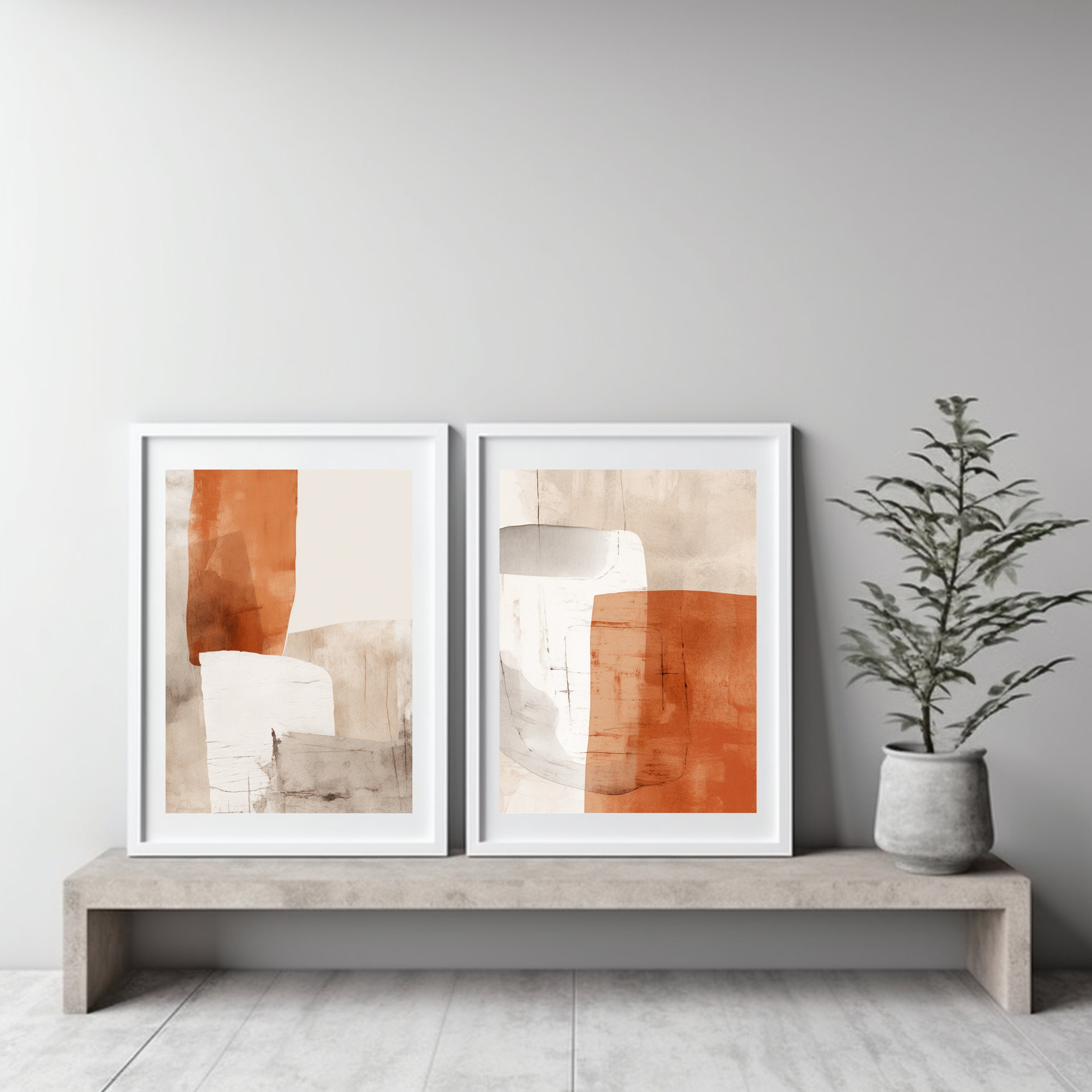 Set of 3 Japandi Wall Art | Japandi Art | Wabi Sabi Wall Art ...