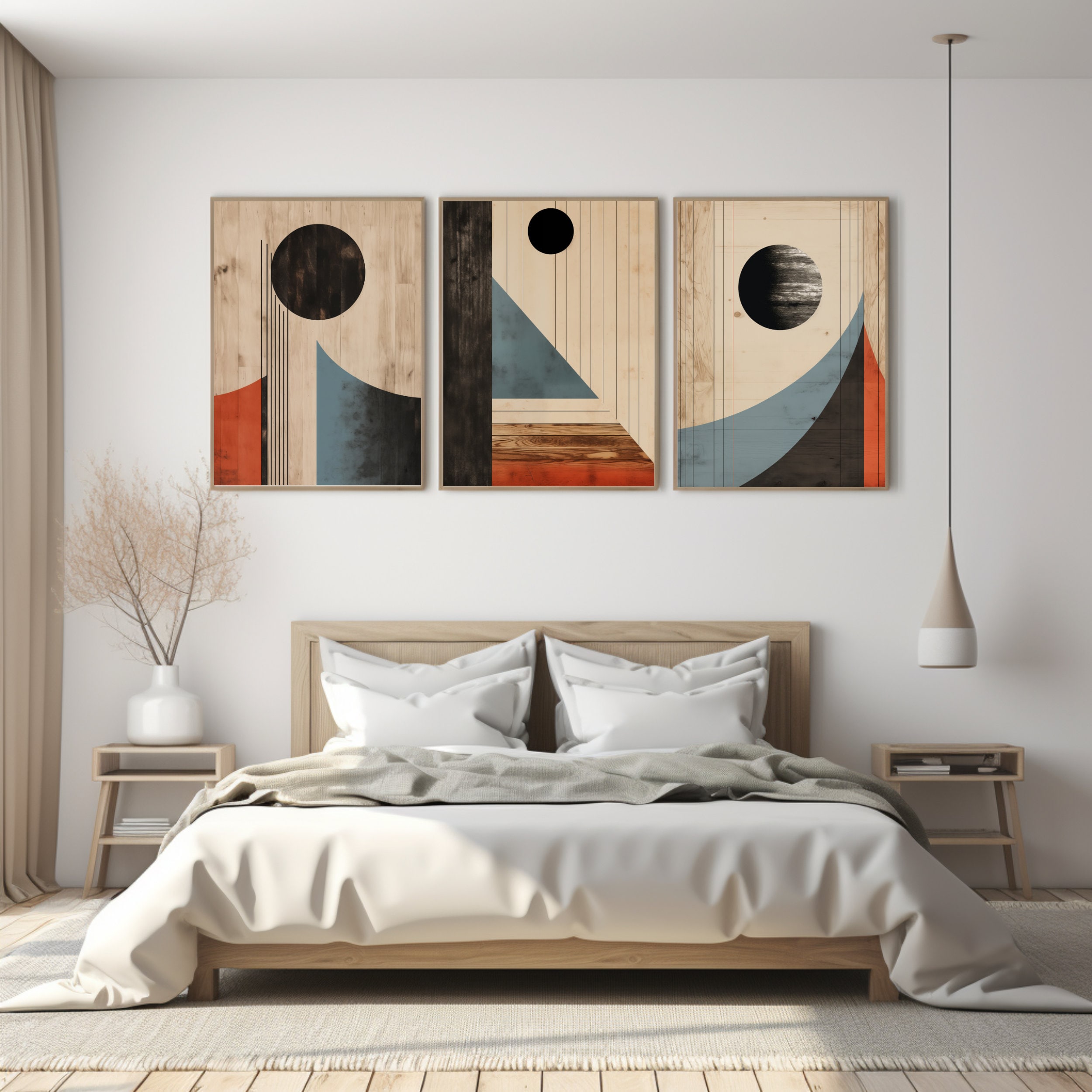 Set of 3 Japandi Wall Art Japandi Art Wabi Sabi Wall Art Japandi Wall ...