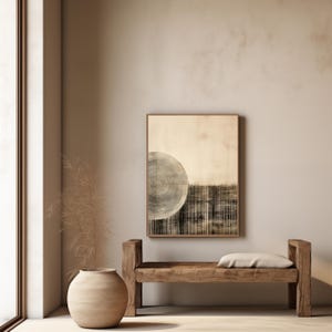 Wood rings Japandi wall art | Wabi Sabi wall art | Japandi wall decor  | Japandi print | Wabi sabi wall decor | Wood texture art