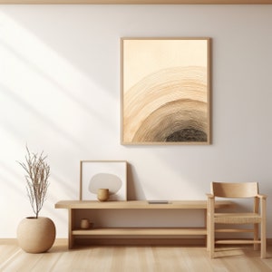 Wood rings Japandi wall art | Wabi Sabi wall art | Japandi wall decor  | Japandi print | Wabi sabi wall decor | Wood texture art