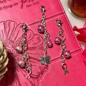 Breast Cancer Awareness, Breast Cancer, Purse Clip, Purse Bling, Breast Cancer Purse Clip, Pink Purse Charm, Breast Cancer Gift, Purse Charm