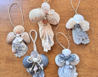 Christmas Seashell Angel, Remembrance Ornament, Christmas Angel, Memorial Angel, Seashell Angel, Seashell Angel, Angel Ornament, Angel, Gift