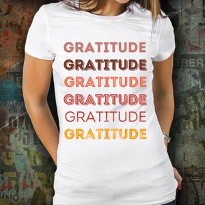 Thanksgiving Themed Gratitude T-Shirt