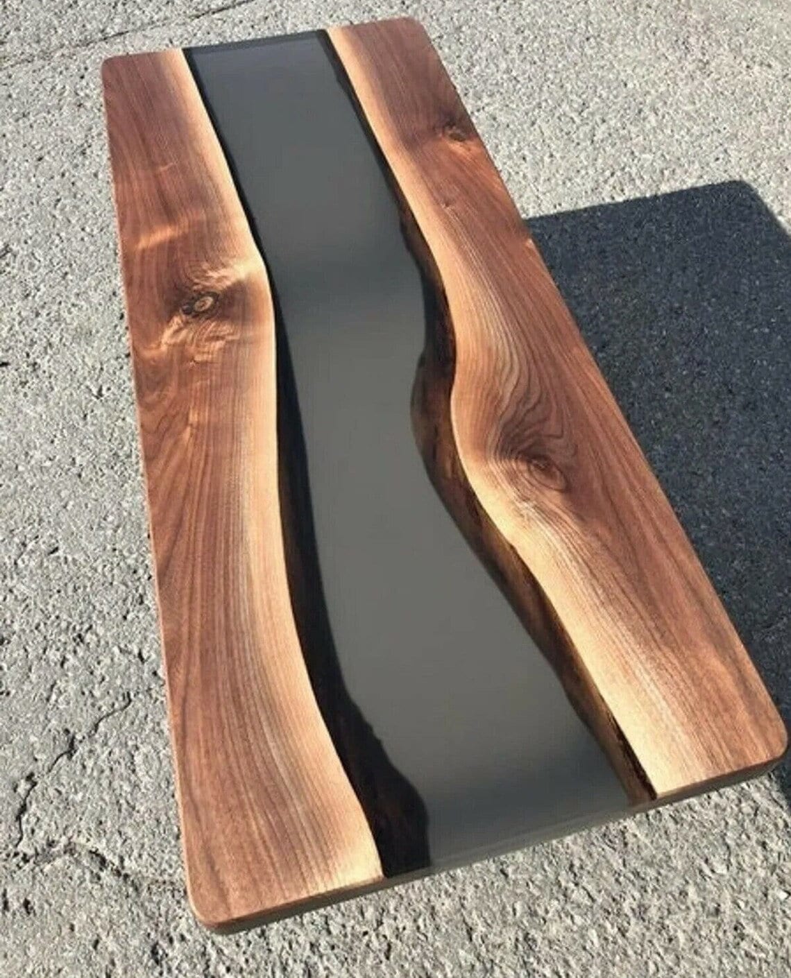 Black Epoxy Resin Table, Epoxy Table, Resin Table, Epoxy Resin Coffee Kitchen Dining Table ...