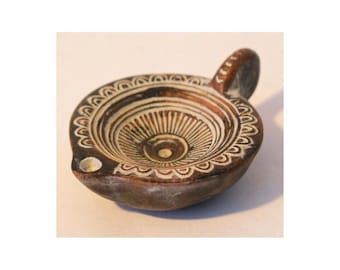 ローマの石油ランプ、シレノスを描いた古代ギリシャのランプ、ギリシャ