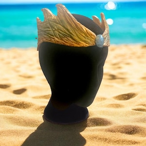 Mermaid silicone swimmable crown &quot;Queen of the waves&quot; crown