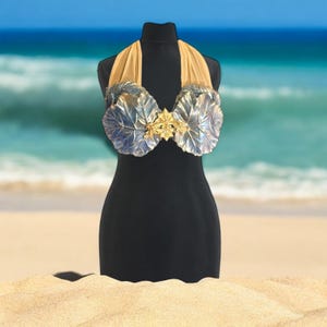 silicone swim top mermaid cosplay costume - Calluna leaves