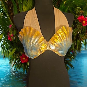 Sea shells mermaid silicone top