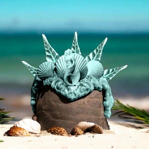 Mermaid silicone headpiece  mermaid crown- mermaids desire