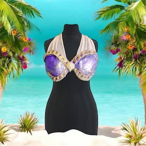 custom silicone swim top cosplay mermaid costume- Linked to the sea