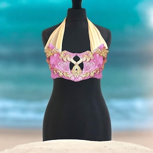 Starfish style silicone swim top top custom silicone swim top cosplay mermaid costume-