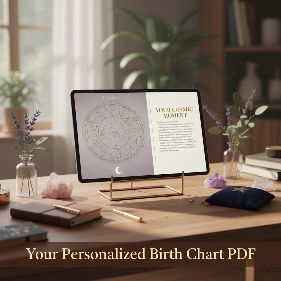 Personalized Birth Chart PDF Astrology Report - Etsy