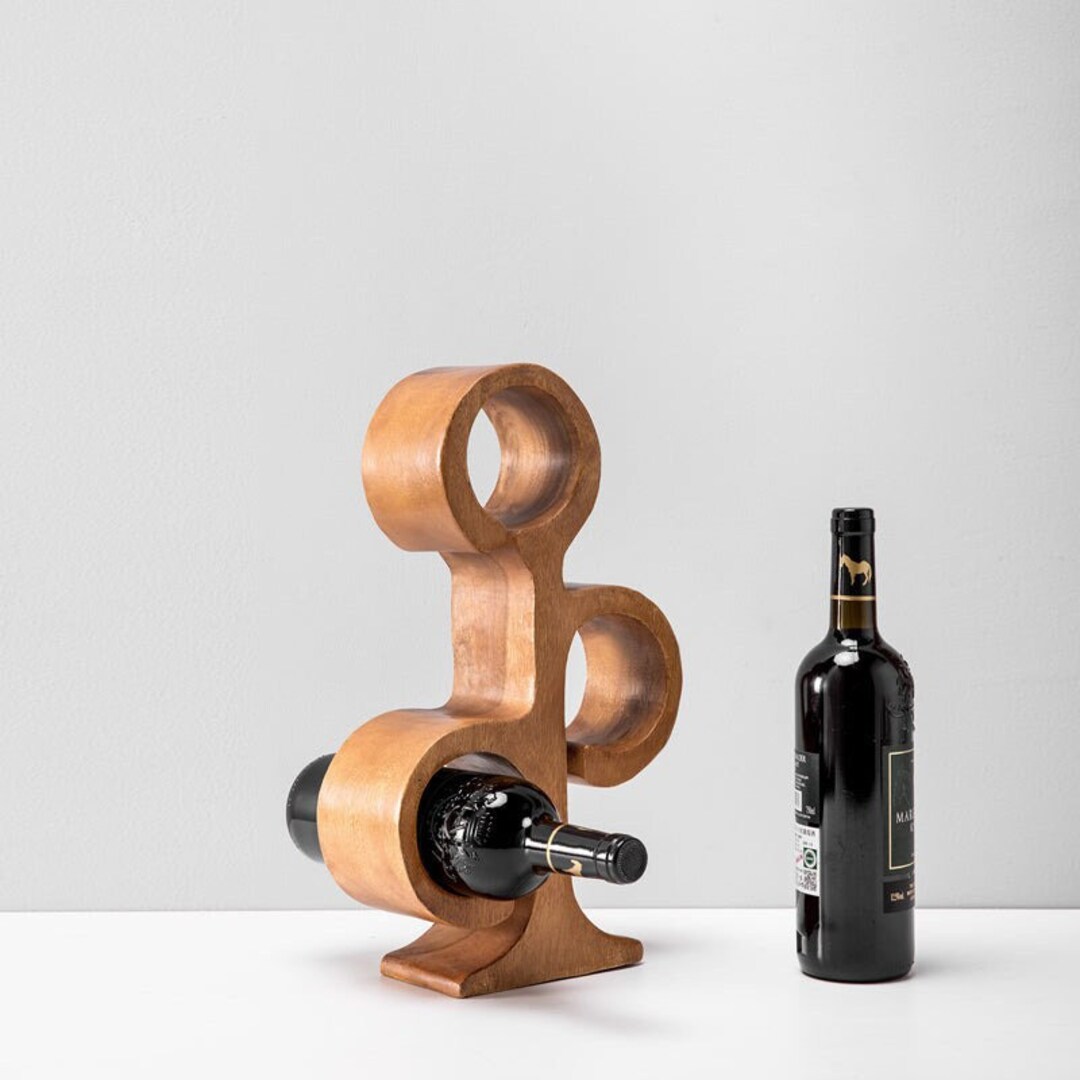 Creative Wine Bottle Shelf Handcrafted Wood Decor for Your Wine ...