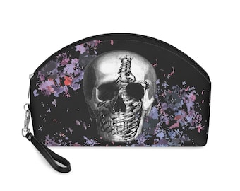Makeup Bag, The scream to the void black, Makeup Bag Skull