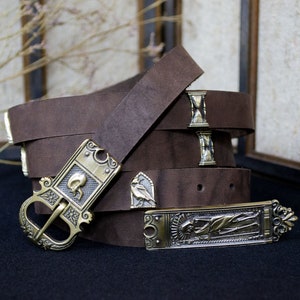 Leather belt &quot;Morr&quot;