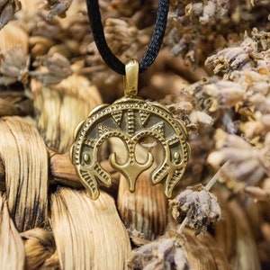 Lunula Pendant: Slavic Moon Amulet Necklace