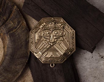 Grungni Fibula: Dwarven Style Brooch
