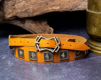 Lord of the Rings Inspired . Leather Belt, Elven Belt  display picture 1