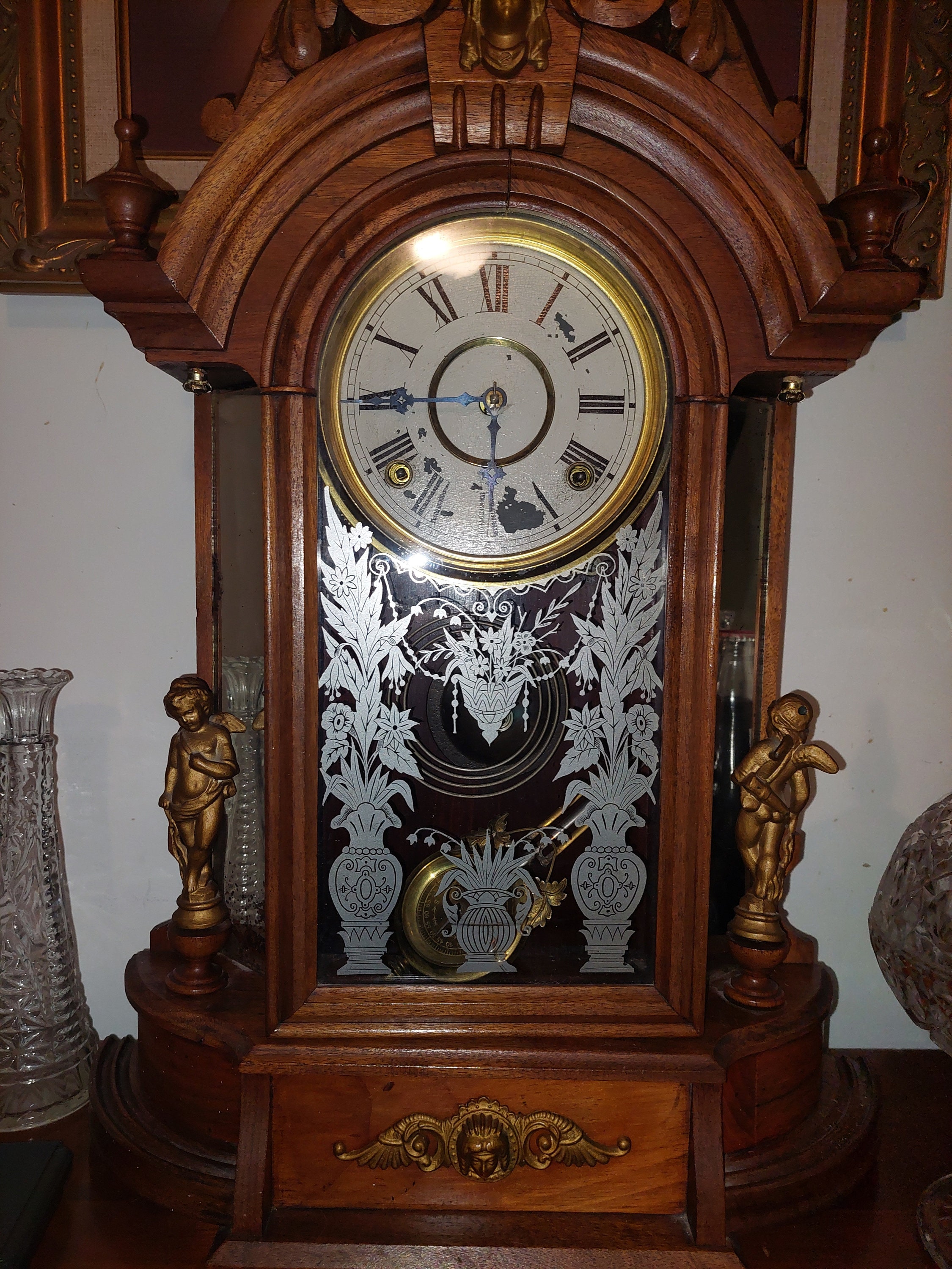Antique Grandmother Clock Etsy UK