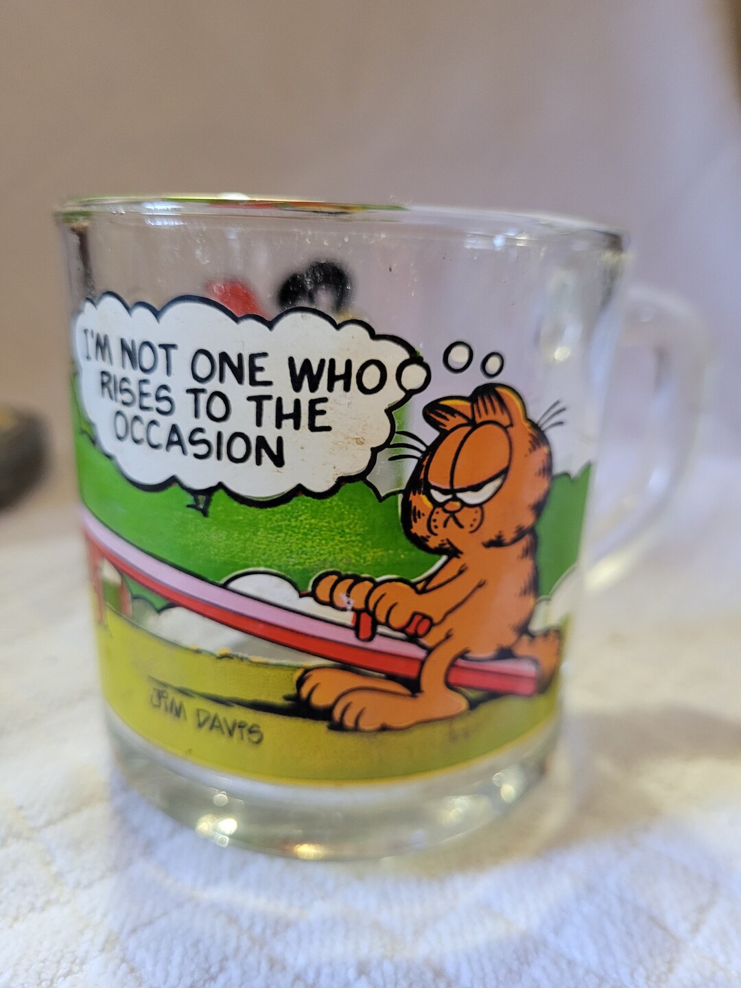 Set of 4 Garfield Mugs/caveman Glasses Etsy