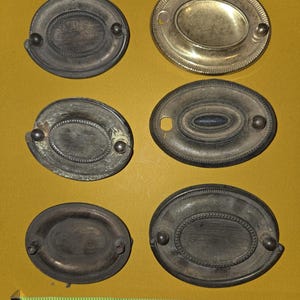 Vintage Brass Hardware lot, mixed oval pulls