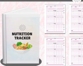 Registro diario de nutrición / Registro de alimentos y planificador de salud (PDF)
