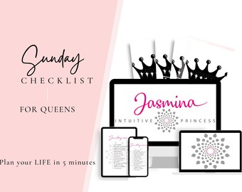 Sunday Self‑Care & Goal‑Setting Checklist – Digital Planner