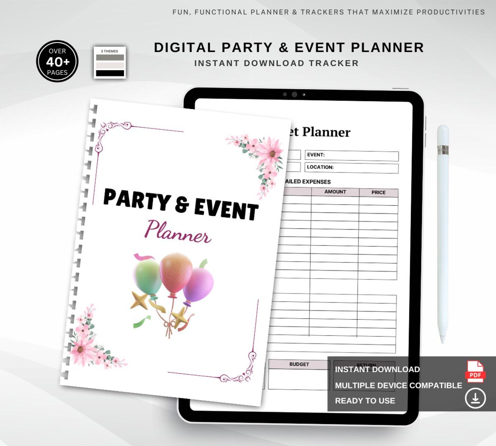 Party & Event Planner Organizer, Event Coordinator Book, Party Planning ...