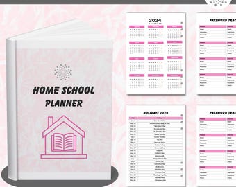 Home-School Planner & Student Organizer | Weekly Lesson Scheduler Printable