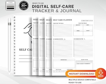 Self-Care & Wellness Planner | Daily Habit and Wellness Tracker (Printable PDF)