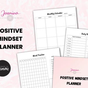 Agenda di mentalità positiva, agenda quotidiana di ispirazione, diario motivazionale, organizzatore di cura di sé, diario della gratitudine, quaderno di affermazione