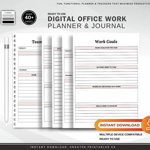 Minimalist Work Planner: Weekly Organizer (Digital Download)