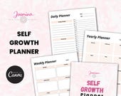 Self‑Growth Planner & Goal‑Setting Journal | Mindfulness and Wellness Organizer