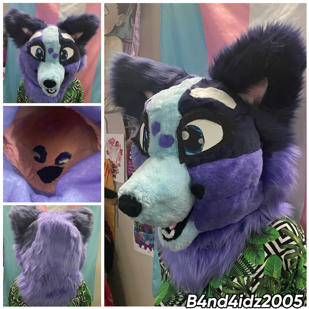 Socks Bluey Fursuit Head Partial Etsy