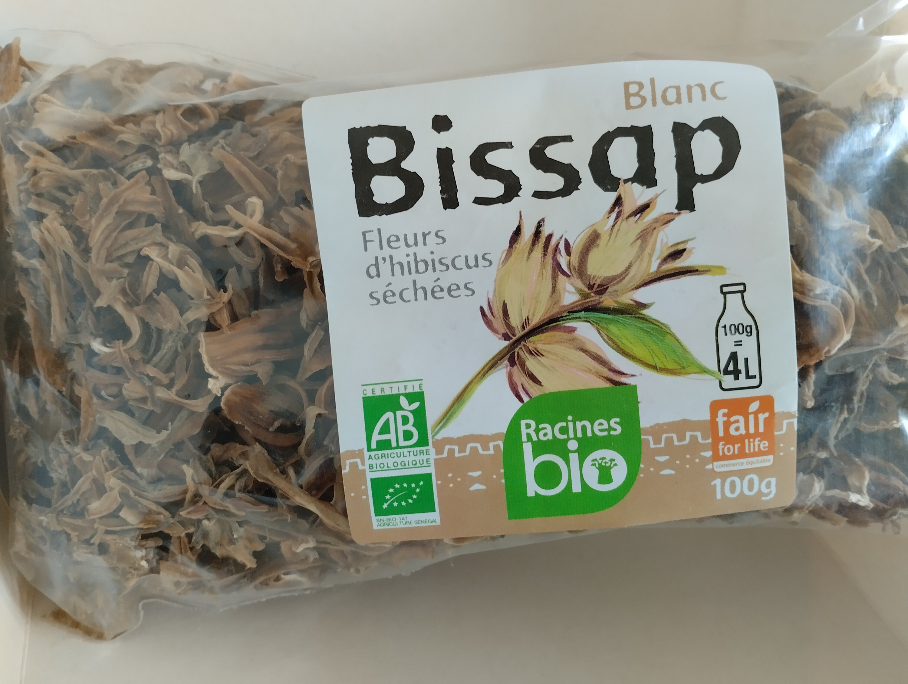 100 Gr White Bissap for Kitchens or Making Your Drinks 