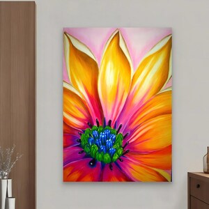 Flower Canvas Painting Wall Art for Your Home, Modern Decor Ideas, Flower for Living Room Wall Decor, Flowers Canvas Art, Christmas Gift