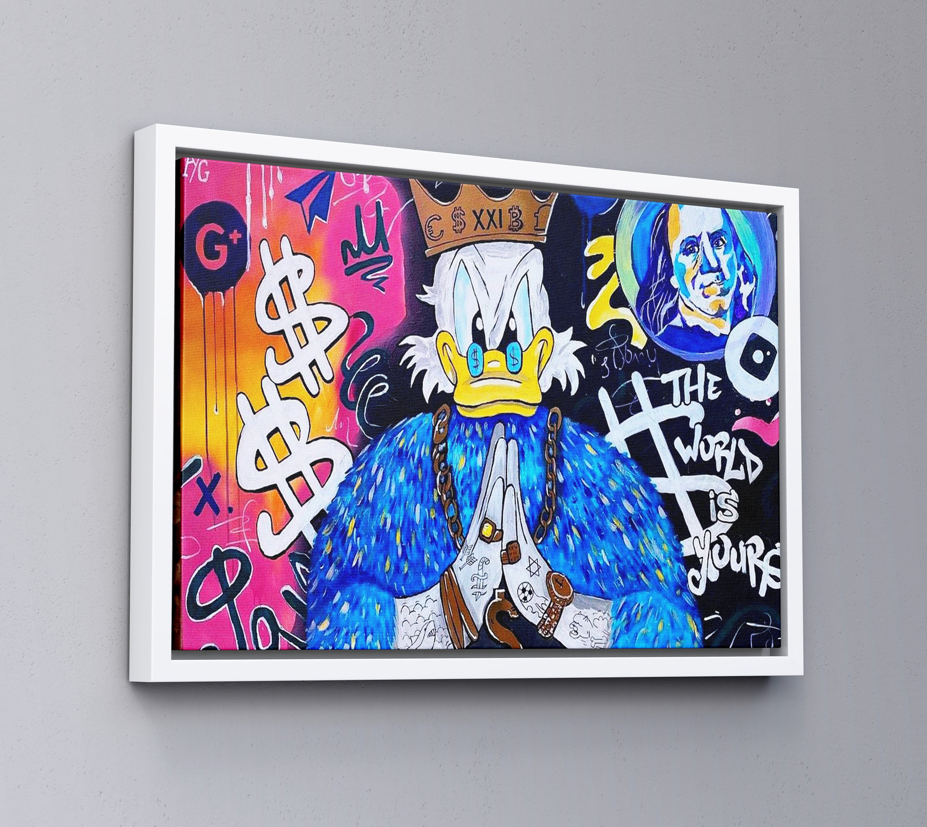 Louis Vuitton Disney Inspired printable graphic art Donald Duck