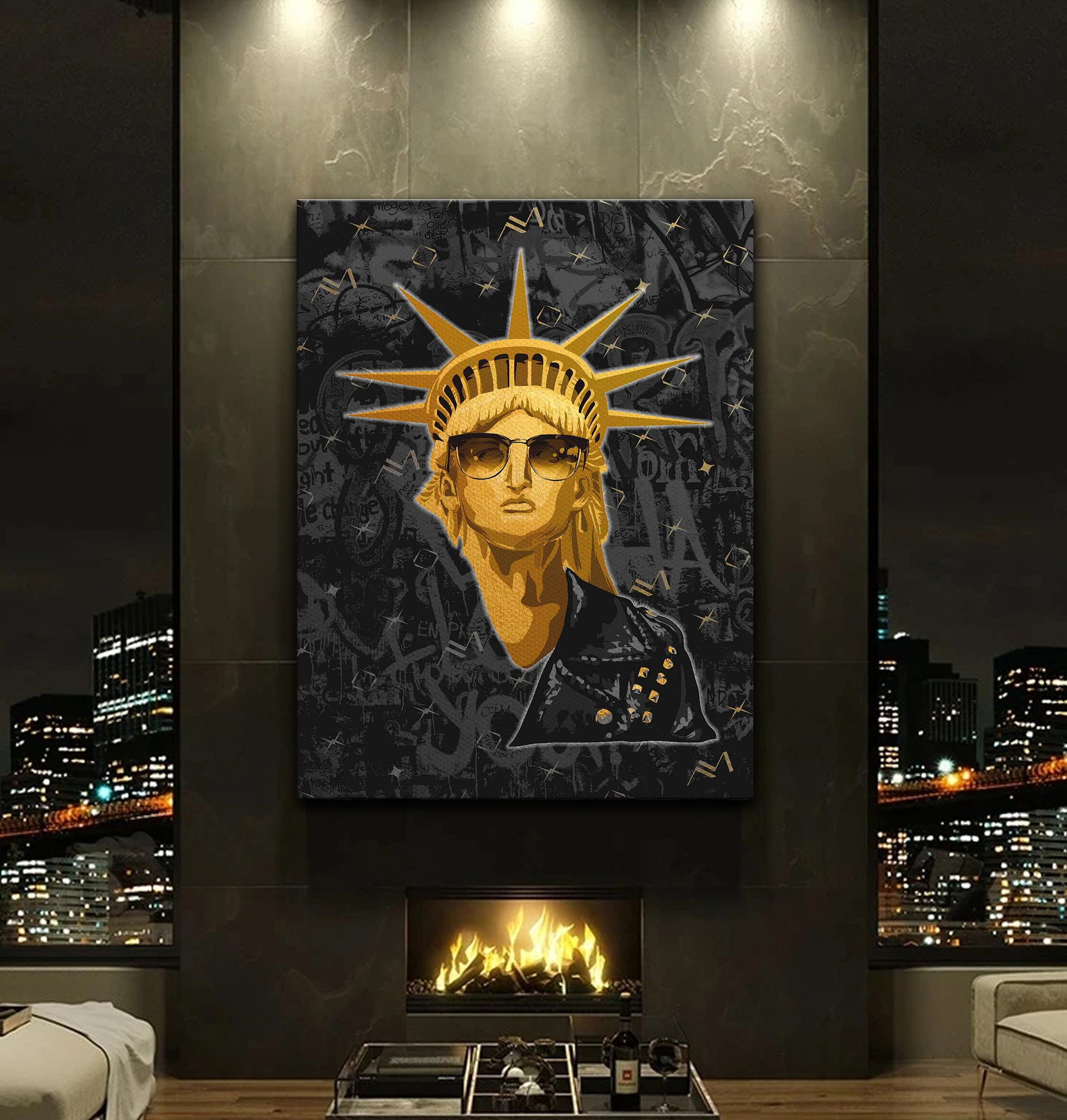 Sculpture Statue of Liberty Poster - Banksy Statue of Liberty