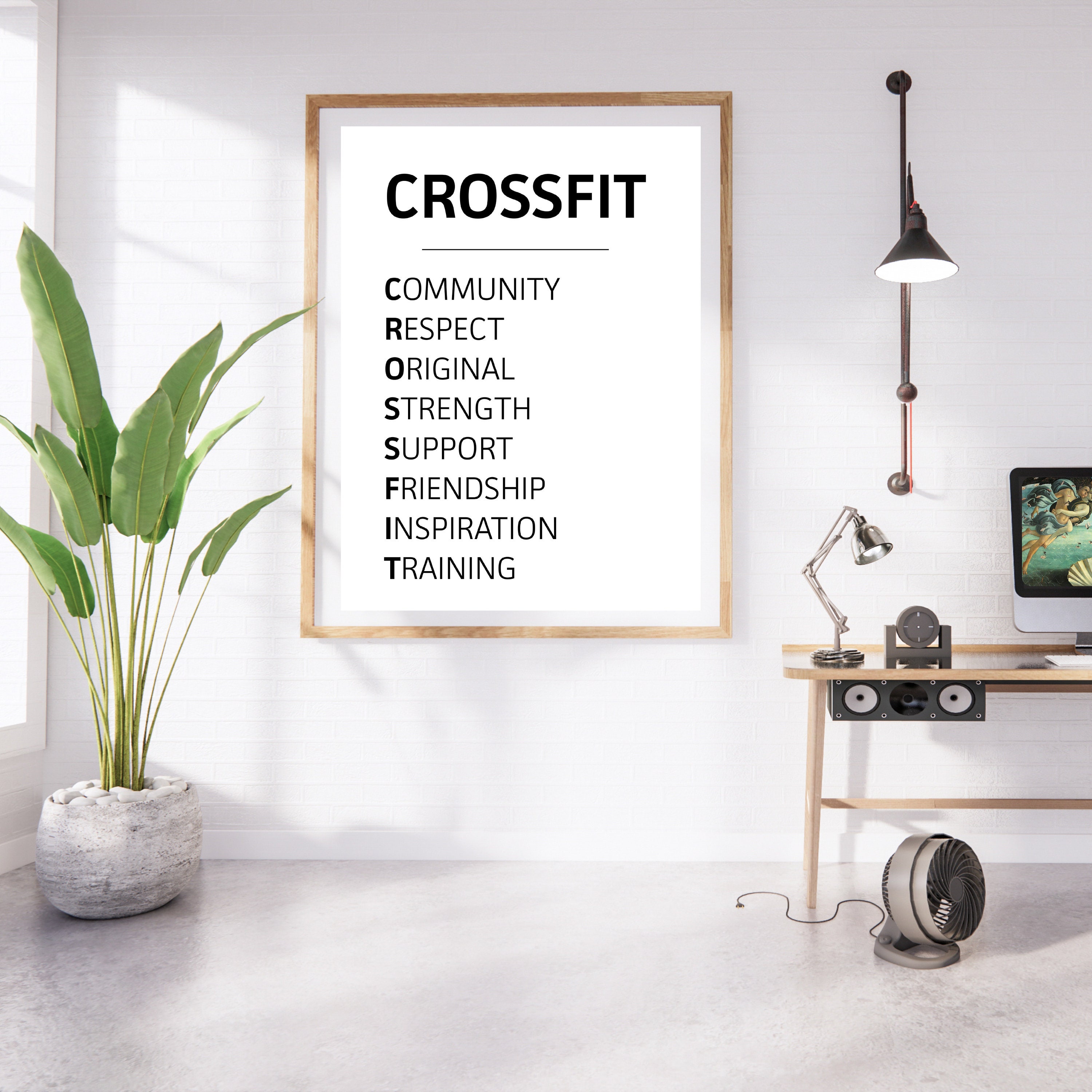 Buy Framed Fitness Quote Online In India India