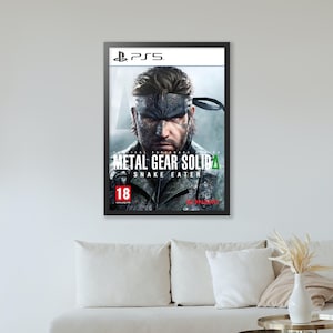 Póster de portada de Metal Gear Solid Delta Snake Eater (2024) - Impresión de arte de videojuego - Regalo de juegos -A4-A3-A2-A1 Impresión de lienzo sin marco
