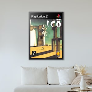 Portada de Ico (2002) - Póster de caja - Impresión de arte de videojuego - Regalo de juego -A4-A3-A2-A1 Impresión de lienzo sin marco