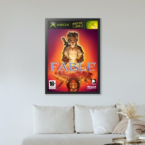 Portada de Fable (2004) - Póster de caja - Impresión de arte de videojuego - Regalo de juego -A4-A3-A2-A1 Impresión de lienzo sin marco
