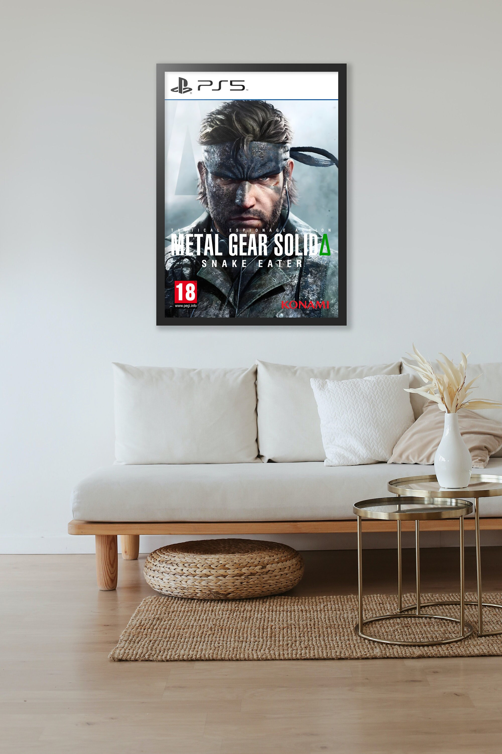 Metal Gear Solid Delta Snake Eater (2024) Cover Poster - Video Game Art Print - Gaming Gift -A4-A3-A2-A1 Unframed Canvas Print
