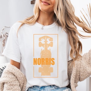 Vintage Lando Norris F1 T-Shirt: McLaren Racing Fan Shirt
