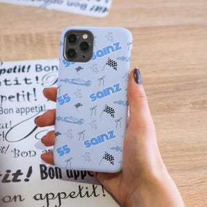 Carlos Sainz F1 Phone Case: Coquette Style, Impact Resistant