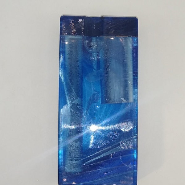 Blue acrylic dugout with matching one hitter. Free shipping.