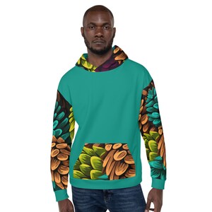 Fall Pinecones Unisex Sublimation Recycled Hoodie